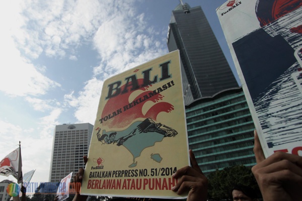 ForBali Jakarta Gelar Aksi Tolak Reklamasi Teluk Benoa
