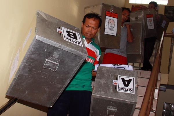 KPU Lampung Selatan Buka Kotak Suara Pilpres