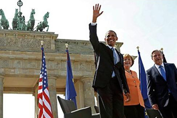 Empat Presiden AS Pidato di Gerbang Brandenburg