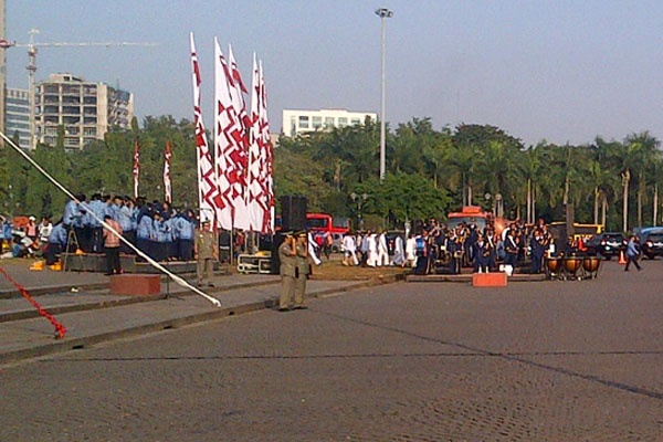 Jokowi Pimpin Upacara 17 Agustus di Monas