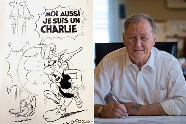 Solider Charlie Hebdo, Komikus  Asterix “Turun Gunung”
