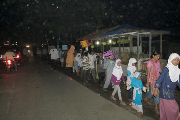 Warga Depok Pawai Obor Sambut Bulan Ramadhan