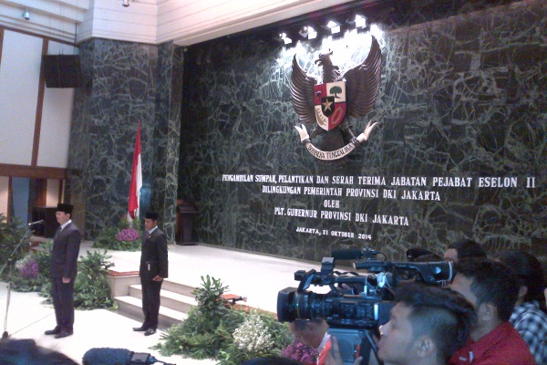 Plt Gubernur DKI Lantik Eselon II Baru Hasil Rotasi
