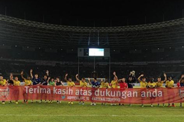 Lemah Kerja Sama, Indonesia Dilindas Arsenal 0-7