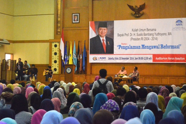 Beri Kuliah Umum di UIN, SBY Tegaskan Kawal Reformasi