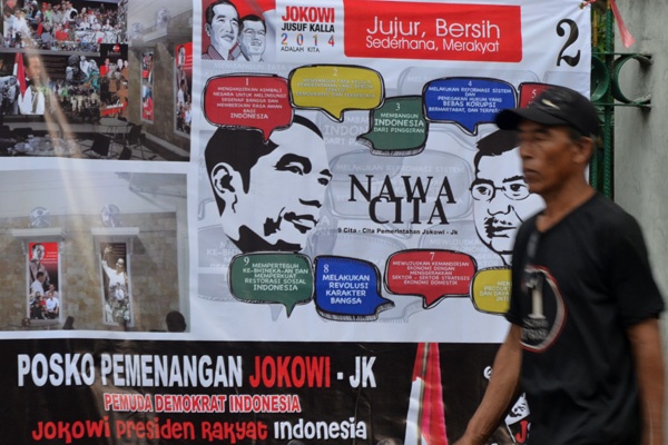 Spanduk Dukungan Jokowi