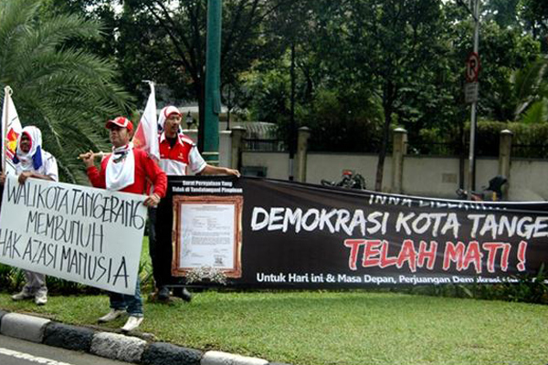 Tolak Keputusan KPUD Kota Tangerang
