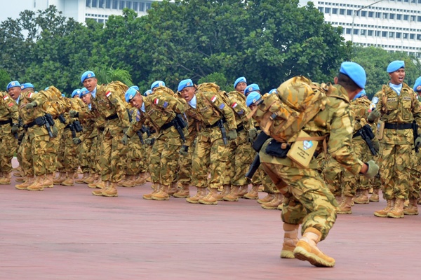 Panglima TNI Melepas 800 Prajurit  Konga ke Darfur