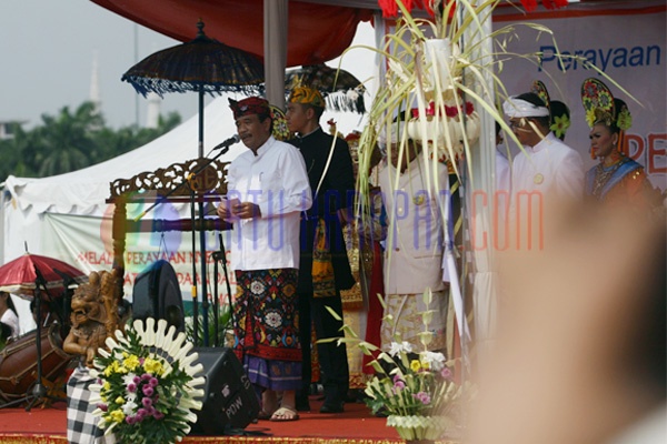 Sambut Hari Raya Nyepi Pawai Ogoh-ogoh Digelar di Monas