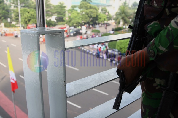 Pengamanan KAA Bundaran Hotel Indonesia