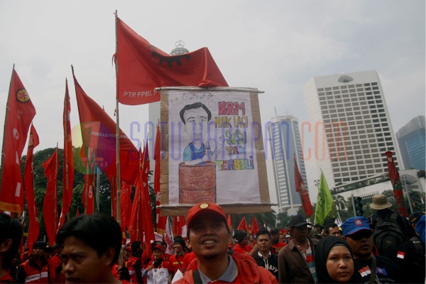 Peringatan Hari Buruh di Jakarta