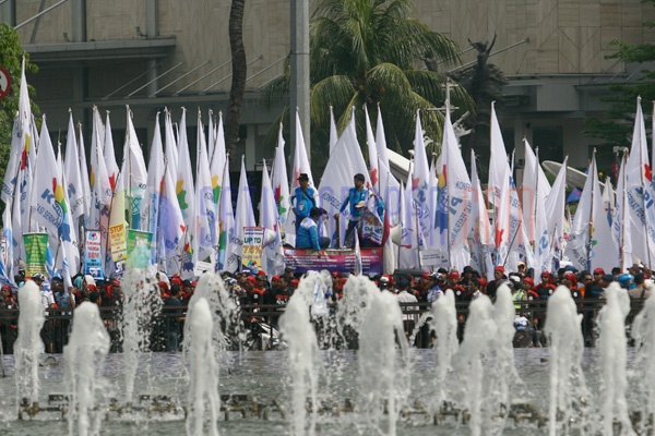 Peringatan Hari Buruh di Jakarta