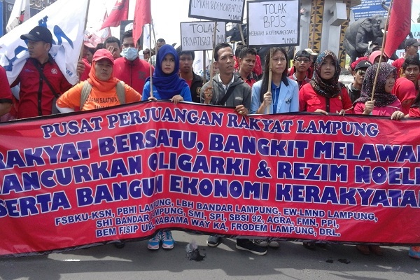 Buruh Lampung Pertanyakan Kesejahteraan Pekerja