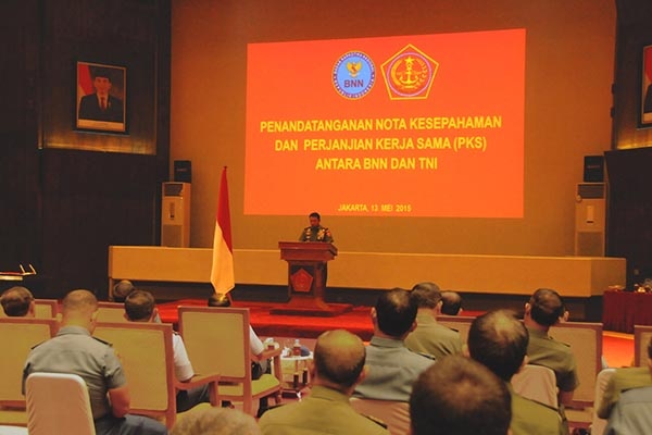 TNI dan Badan Narkotika Nasional Tandatangani Nota Kesepahaman