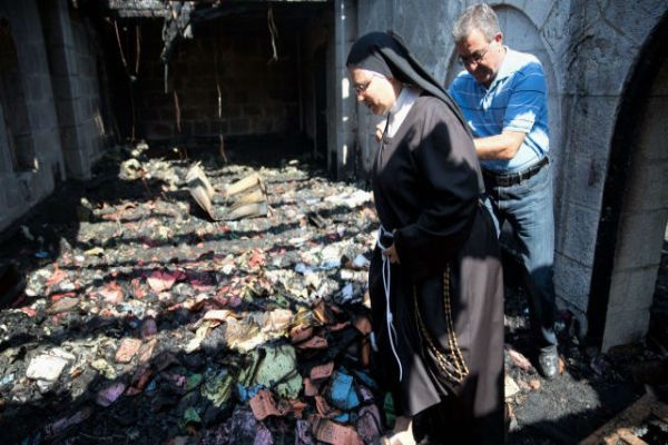 Gereja Tempat Mukjizat 5 Roti dan 2 Ikan di Israel Terbakar