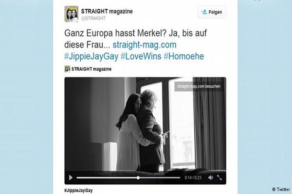 “Angela Merkel” Bintangi Iklan Majalah Lesbian?
