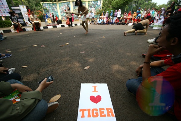 Aktivis Lingkungan Gelar Peringatan Hari Harimau Sedunia