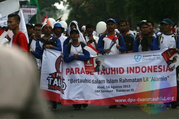 Ribuan Umat Islam Gelar Parade Tauhid Sambut HUT RI ke-70