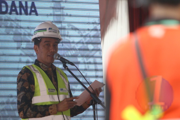 Presiden Joko Widodo Resmikan Bor Bawah Tanah MRT