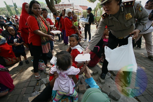 Ibu-ibu dan Anak-anak Dipulangkan Polisi Saat akan Gelar Unjuk Rasa