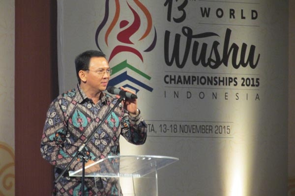 Menpora dan Jet Li Resmikan Kejuaraan Dunia Wushu 2015