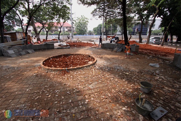 Penataan Taman Kota Daha di Jakarta Selatan