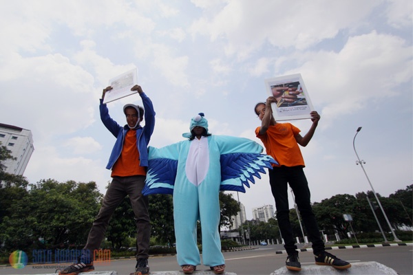 Aktivis Satwa Demo Jokowi Berhenti Membeli Burung Ilegal