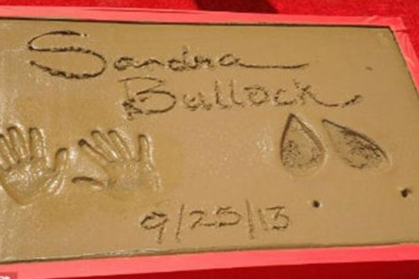 Sandra Bullock di Walk of Fame