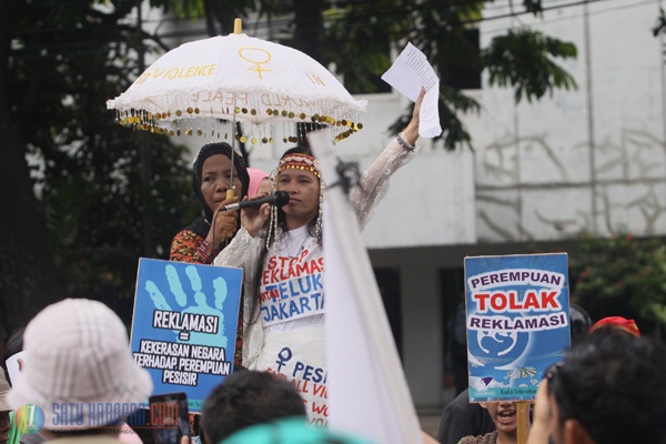 Nelayan Demo Tolak Reklamasi Pantai Utara Jakarta 