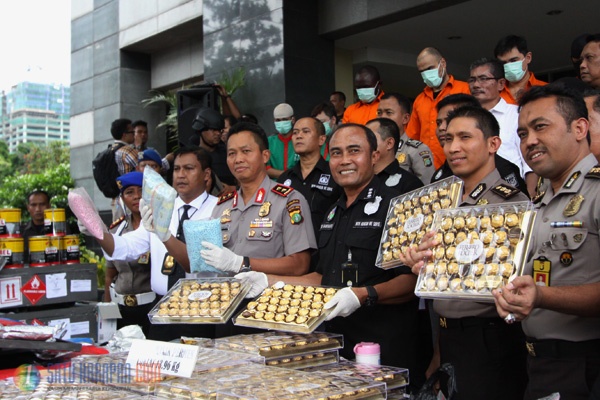 Polda Metro Jaya Ungkap Peredaran Narkoba Jaringan Internasional