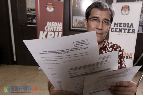 KPU: Formulir Calon Pasangan Perseorangan Bermeterai masih Draft