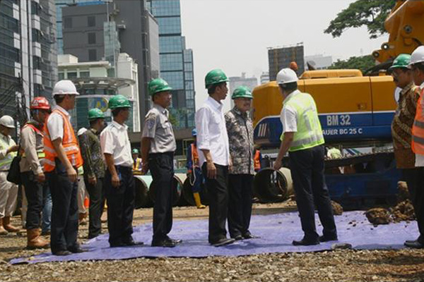 Gubernur Joko Widodo Hari Ini Resmi Membuka Pembangunan MRT di Jakarta