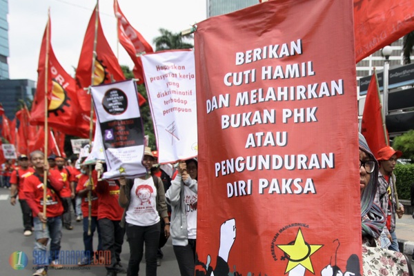 Ribuan Buruh Gelar Aksi Peringati Hari Buruh Sedunia 