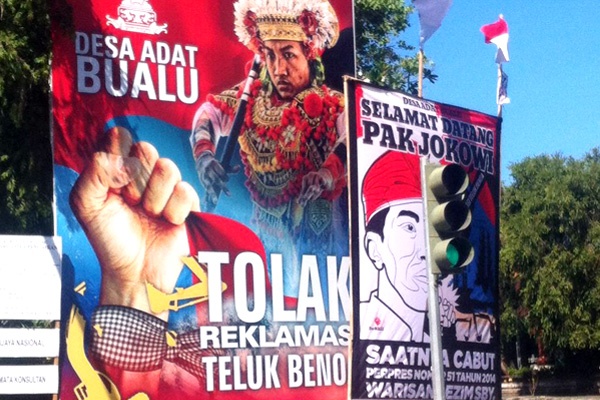 Jokowi ke Bali, Baliho Tolak Reklamasi Diberangus TNI