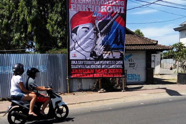 Jokowi ke Bali, Baliho Tolak Reklamasi Diberangus TNI
