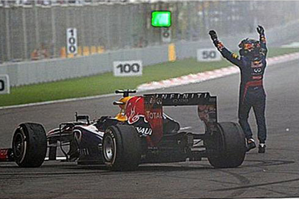 Kemenangan di India, Kemenangan Vettel dan Red Bull