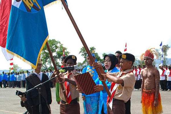 Upacara Peringatan Sumpah Pemuda ke-85 di Papua