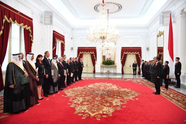 Presiden Jokowi Terima 18 Duta Besar Negara Sahabat untuk RI
