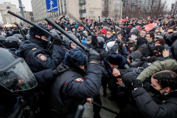 1.000 Demonstran Ditahan dalam Protes di Rusia Timur Jauh