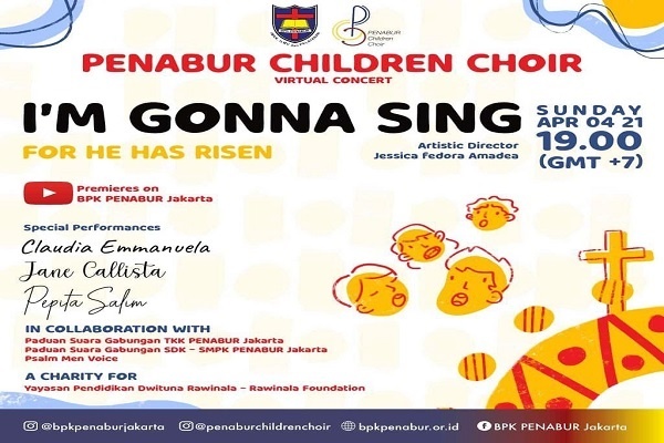 Paskah: PENABUR Children Choir Muliakan Tuhan Melalui Konser Virtual