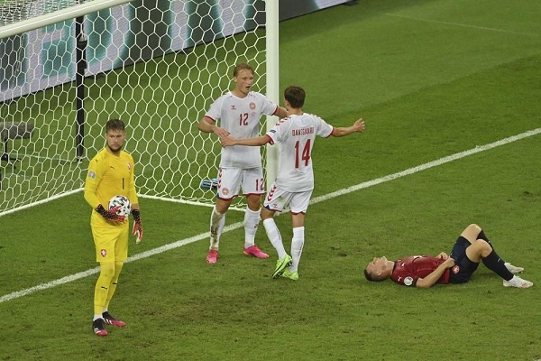 Piala Eropa: Denmark Maju ke Semi Final, Ungguli Ceko 2-1