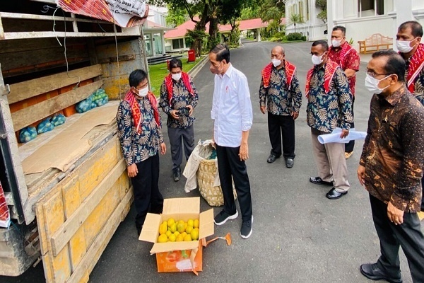 Jokowi Kunjungi Kampung Jeruk di Kabupaten Karo